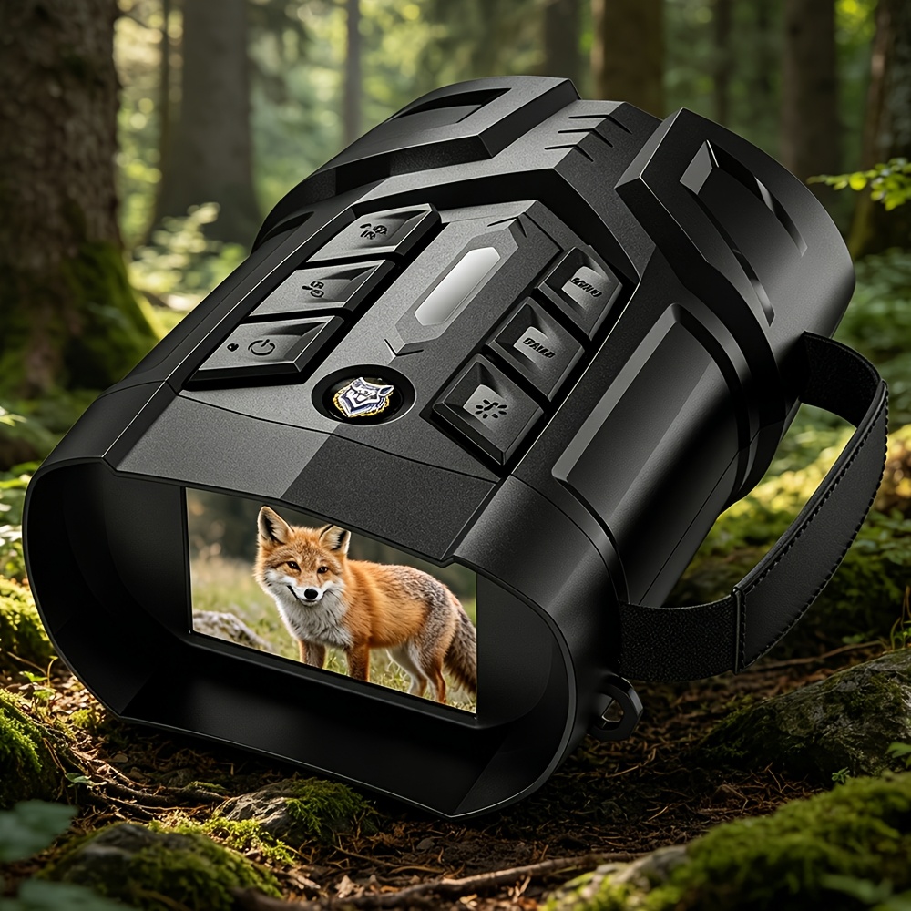 Image of Outdoor Night Vision Binoculars, Infrared Goggle, 10x Digital Zoom Goggles Hunting Telescope, 4k Infrared Night Vision Telescope, Take Photos, Record A Video And , For Camping Wildlife, Perfect Gift