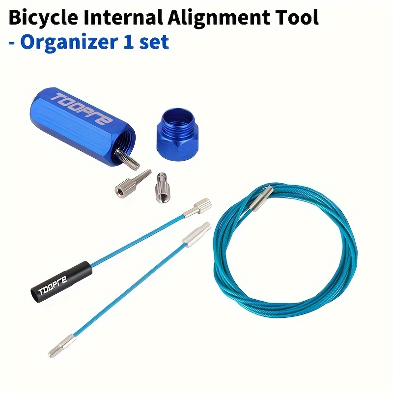 Toopre Mountain Bike Frame Internal Wiring Tool Aluminum Alloy Convenient Storage Threading Device Conduit Magnet Lead Threading Device