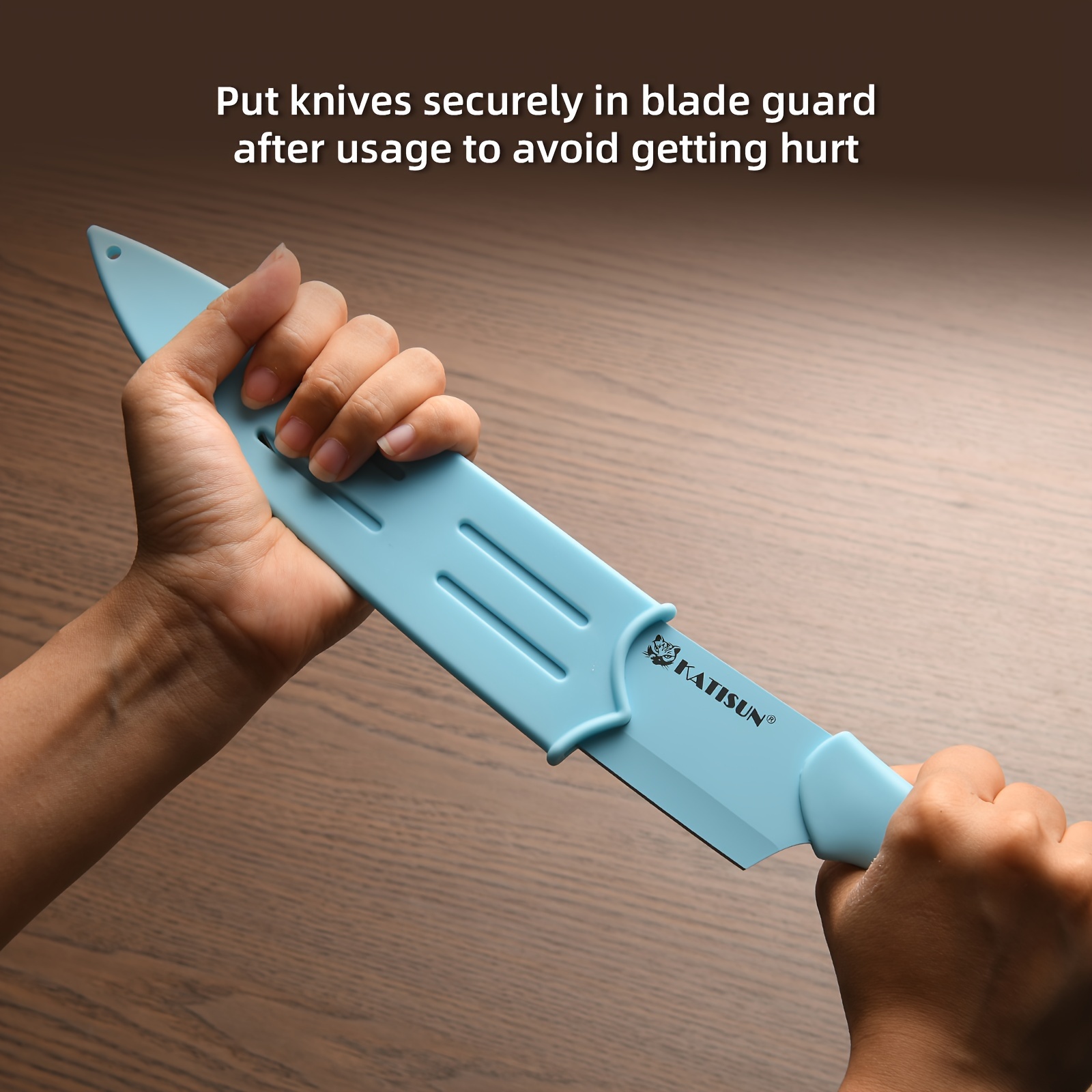 7/14pcs Color-Coded Kitchen Knife Set Rust-Resistant, Ultra-Sharp Knife Collection Includes Wooden Knife Block And Kitchen Shears Ideal for Home And Restaurant Use Top Choice for New Year Gifts