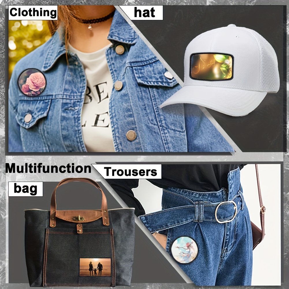 60 120pcs sublimation blank patches made faux leather fabric - Temu  Mauritius