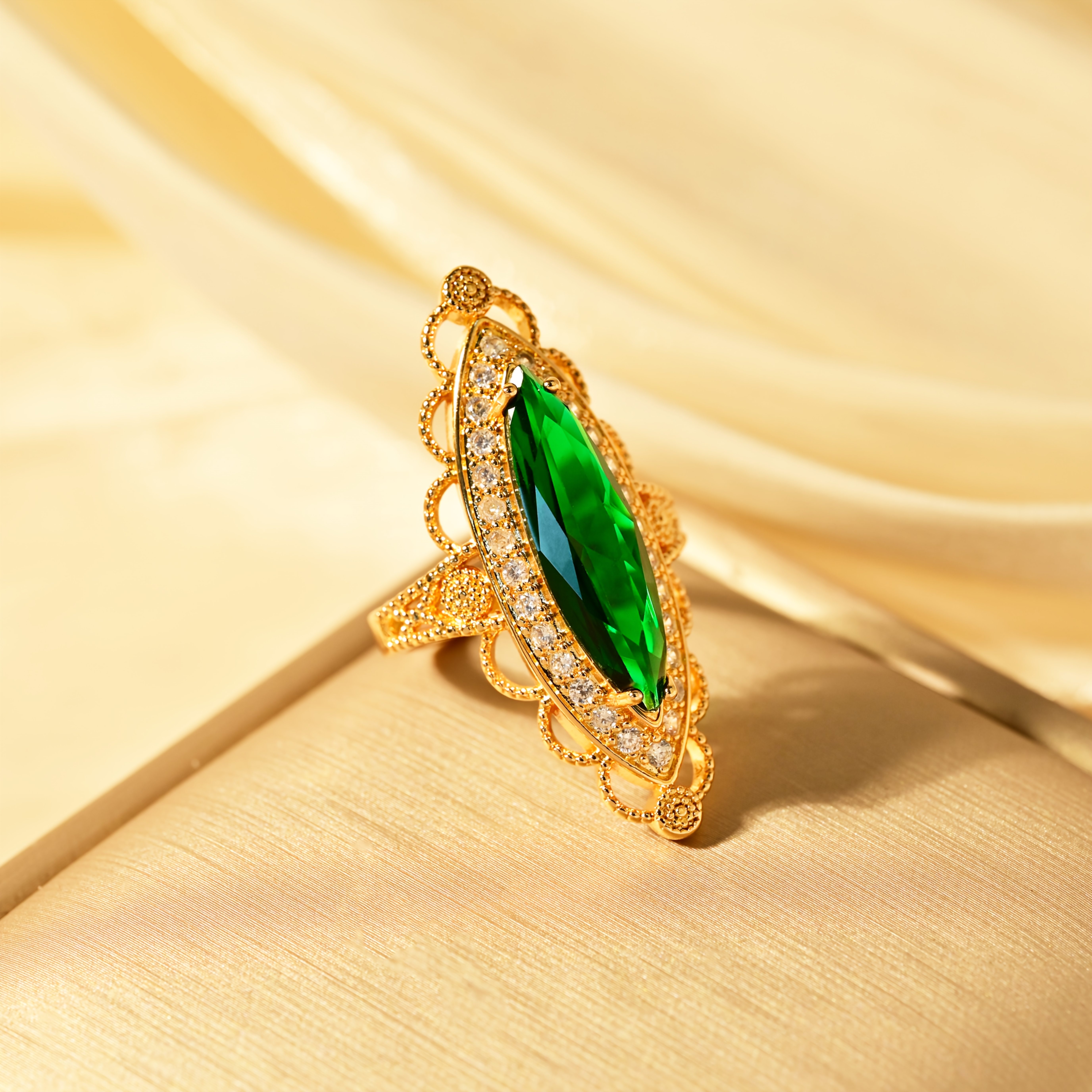 1pc of luxurious vintage style adjustable long   ring for women   in multiple colors suitable for parties and banquets effortlessly enhancing an   aura