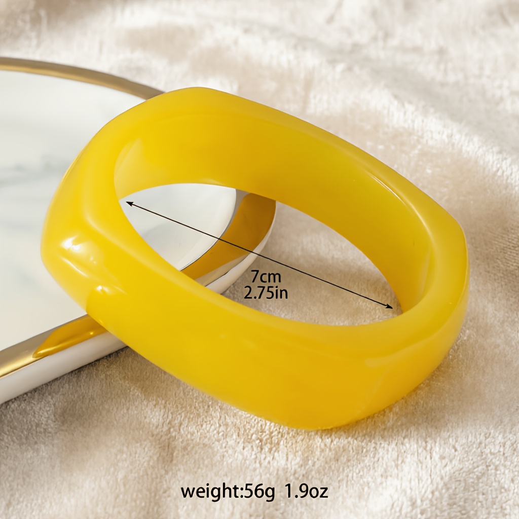 Vintage Simple Versatile Irregular Resin Bracelet