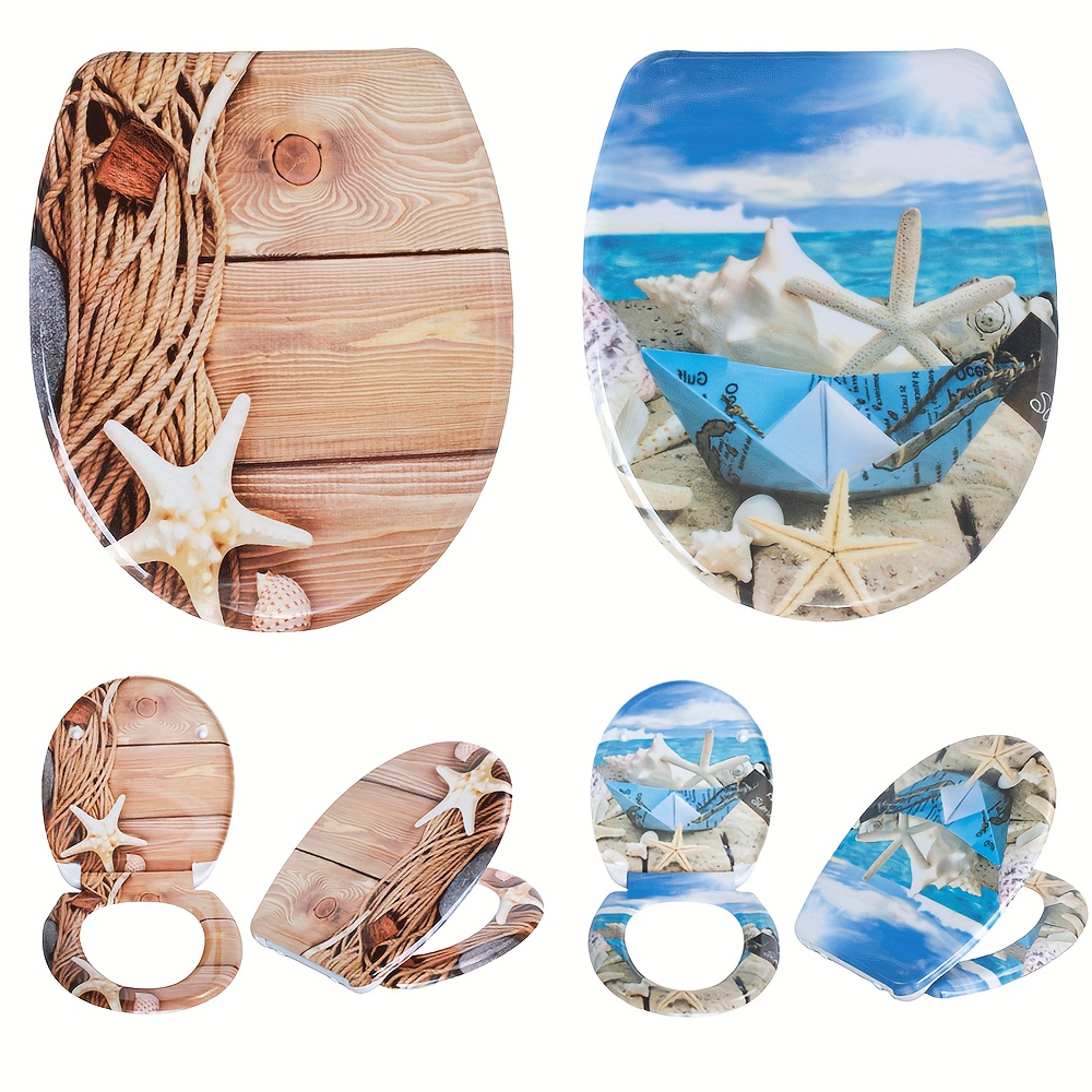 2 Sets Of Sainos Toilet Seats Featuring A Soft-closing Lid, Quick-release Mechanism, , And Mounting, Made From Durable O-shape