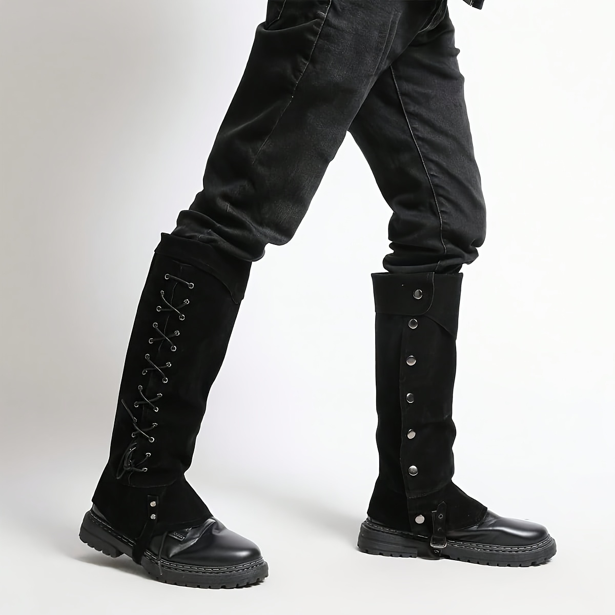 pair pirate boot covers medieval shoe covers straps Temu