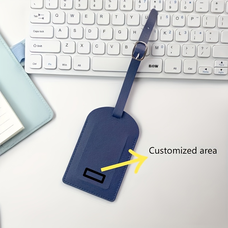 TEMU 1 Luggage Tag Sticker, Travel Accessory, Personalized Custom Name And Initial , Name Id Sticker, Boarding Bag Tag