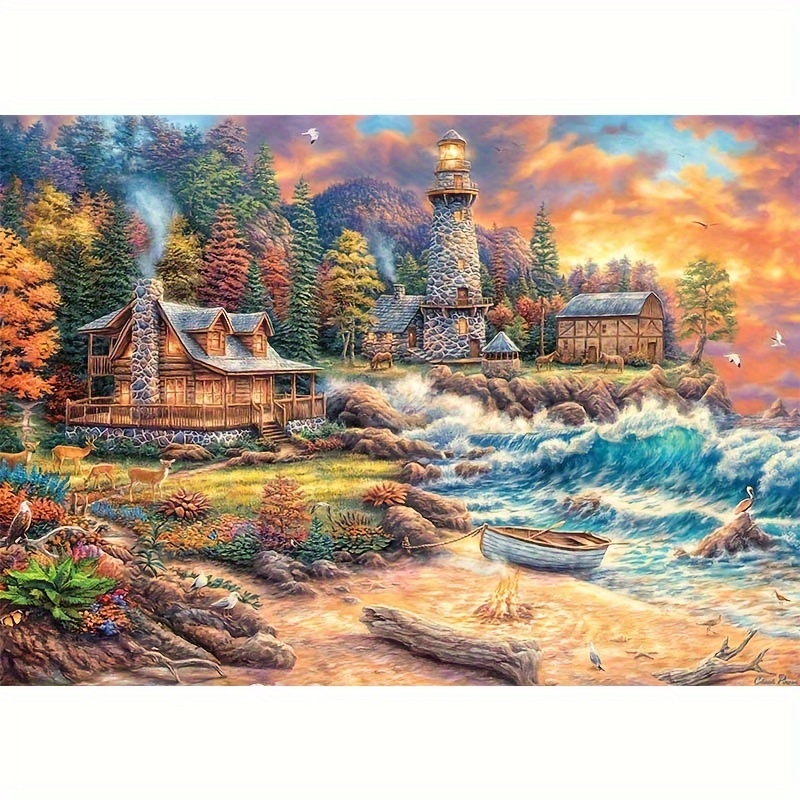 

Diy 5d Diamond Painting Kit: 70cm/27.6" X 50cm/19.7" Landscape Diamond Art, 1pc, Acrylic (pmma) Diamonds, Square Diamonds, Home Decor Gift