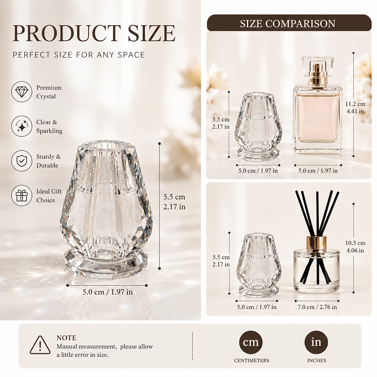 TEMU Bud Vase With Base - Mini Glass Flower Vase Suitable For Single Stem Flowers, Elegant Table Centerpiece For Home Decor, Desktop, Wedding, Gift