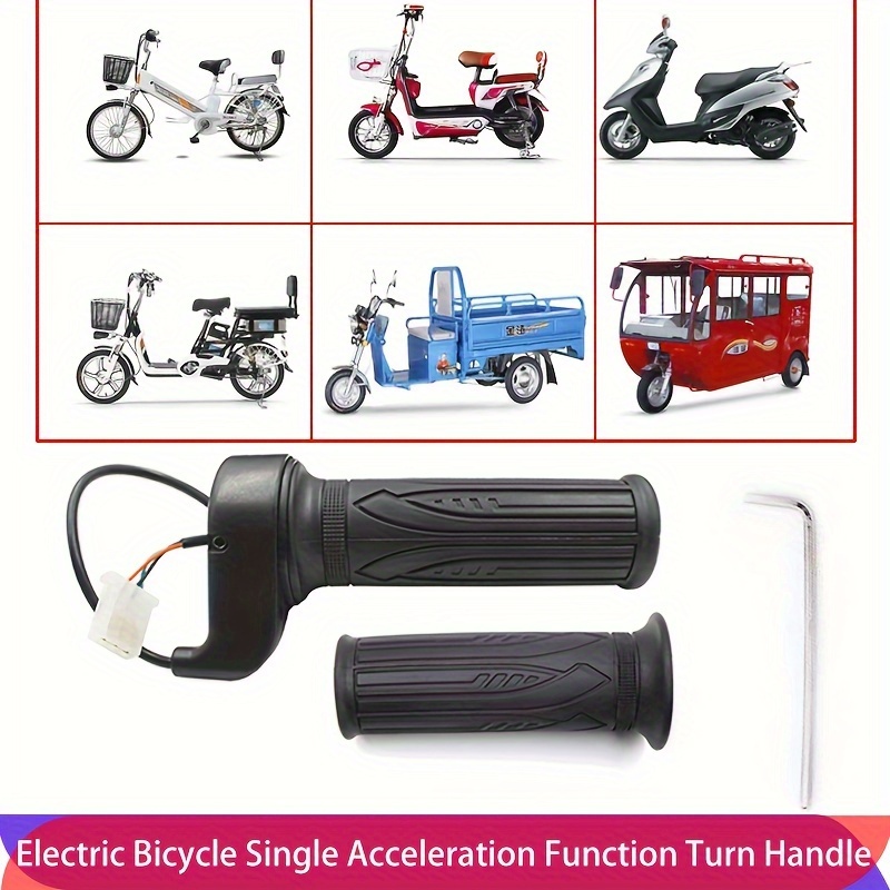 

Electric Bike & Tricycle Throttle Handle - Universal Speed Control Grip, Left/right Hand Compatible, Durable Plastic