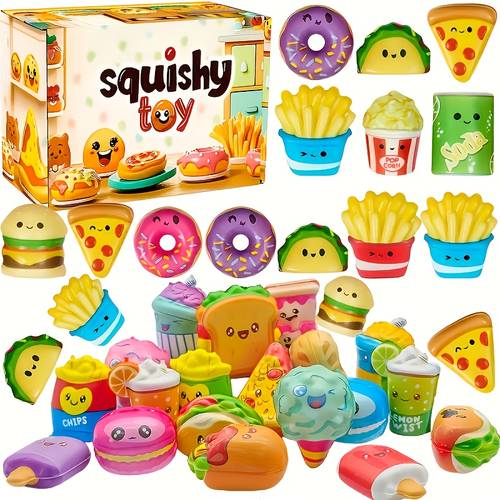 7 14 squeeze soft and slow soft toys school and birthday gift packages christmas gifts for grandchildren toys suitable for boys and girls food and waste food squeeze slow rebound toys slow soft toys of cute
