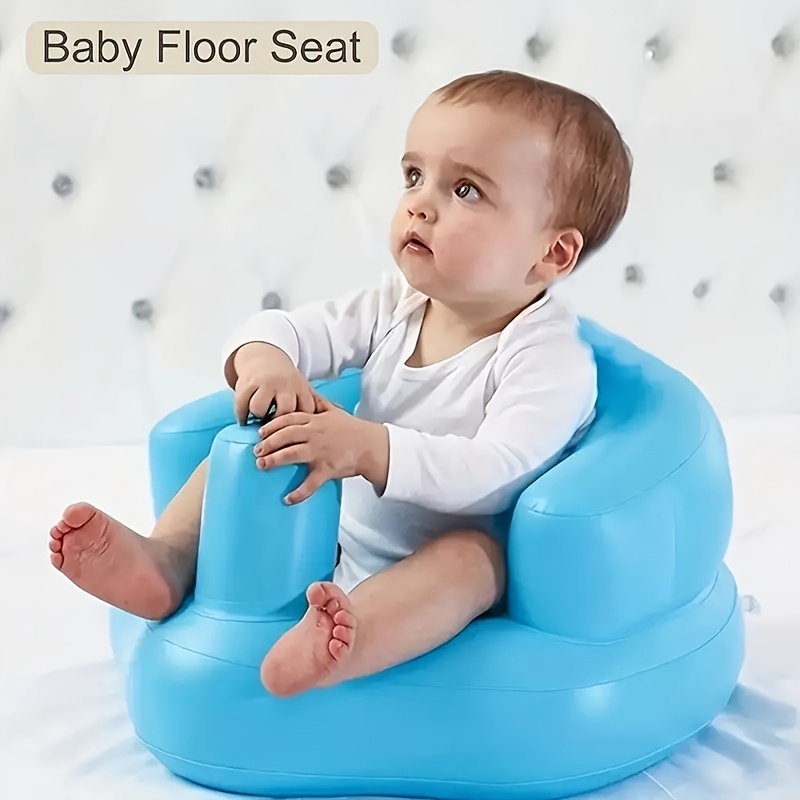 Inflatable Baby Floor Seat Easy Inflate/* Lightweight Portable Infant  Seat, Sturdy Construction for Cushioned Sitting