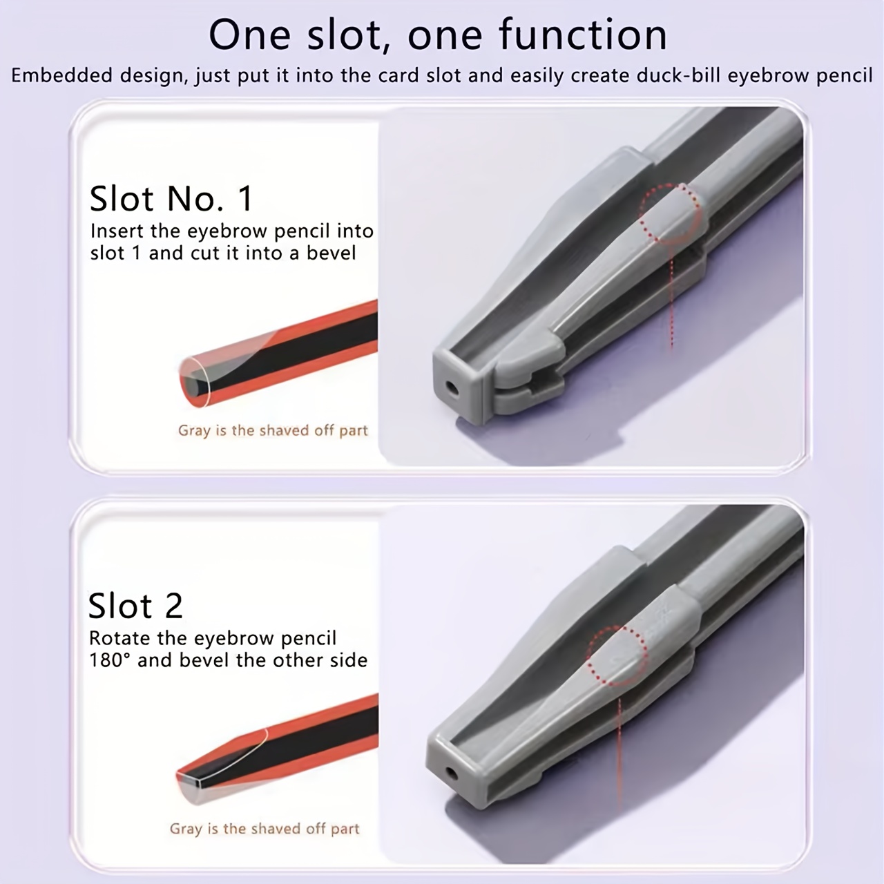 1pc/3pc/5pc眉笔削笔辅助器，鸭嘴眉笔削笔器，初学者砍刀眉笔削笔神器，防断裂眉笔削笔工具 商品详情 8