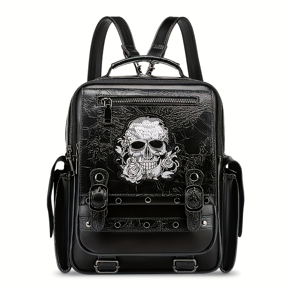 skull backpack sold on Temu United States