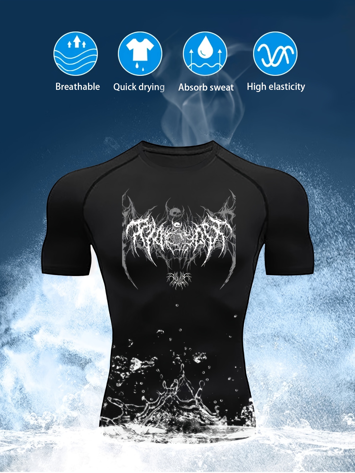 y2k compression shirt mens fitness gym skeleton sports - Temu Canada y2k compression shirt mens fitness gym skeleton sports - Temu Canada