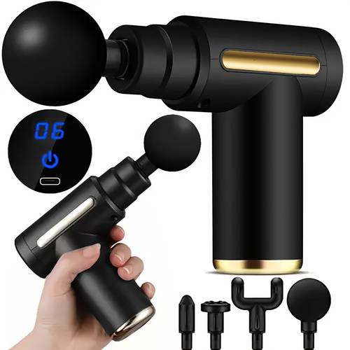 1Psc Upgraded Portable Massage Gun, Portable Muscle Massage Gun for Back And Neck Muscles, Massage Tools, Holiday Gifts for Family Girls And Boys, Christmas Gifts, Thanksgiving Gifts