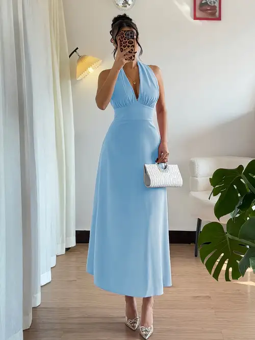 halter dress sold on Temu Australia halter dress sold on Temu Australia
