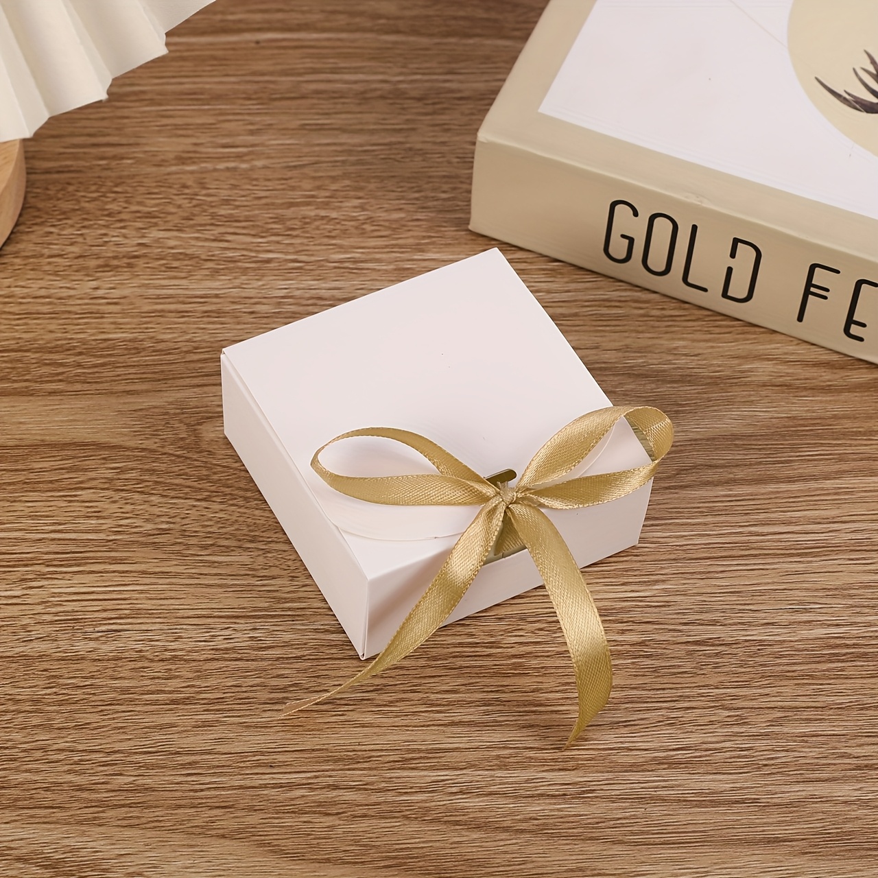 TEMU 20-pack Decorative Gift Boxes With Lids And Ribbons - Multipurpose Paper Favor Boxes For Jewelry, Candy, Small Presents - Versatile For-image-17593057736356