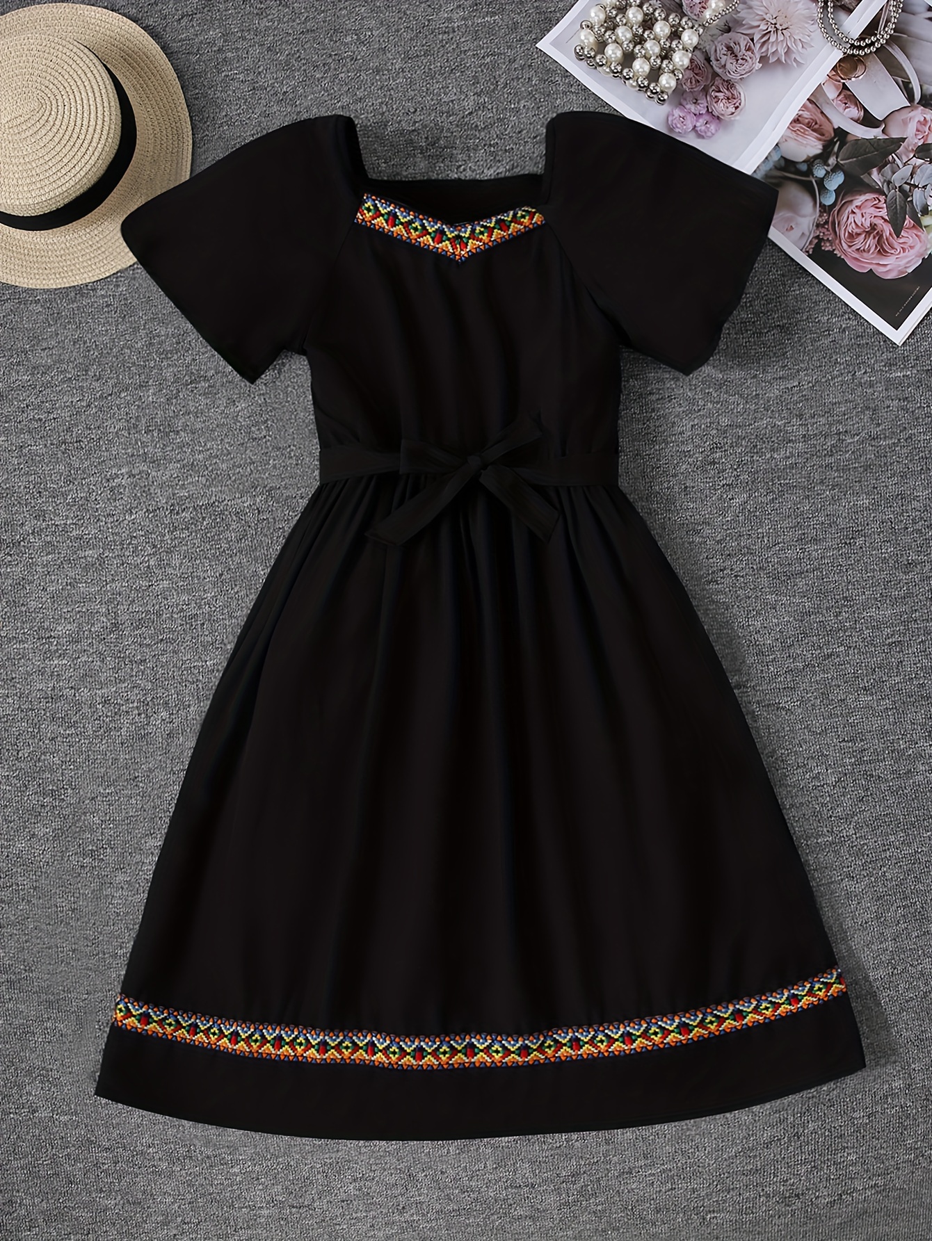 Bohemian Swing Chiffon summer prom dress 5964