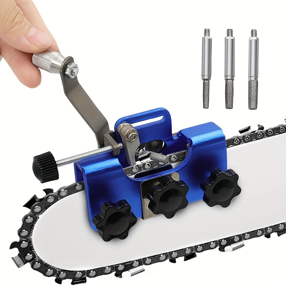 

Hand-operated Chain Grinder - Portable Electric Saw Blade Sharpener, Steel Construction