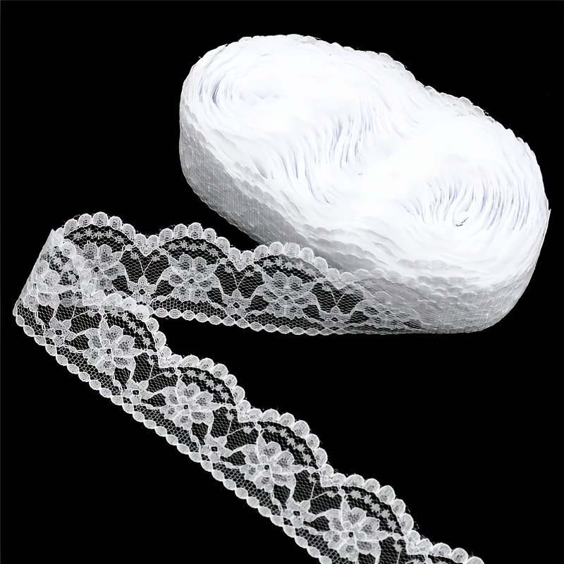 1 Yard, 91cm Lace Trim Ribbon, Suitable For Handmade Crafts, Ideal For Bridal Decorations And Bouquet Gift Wrapping