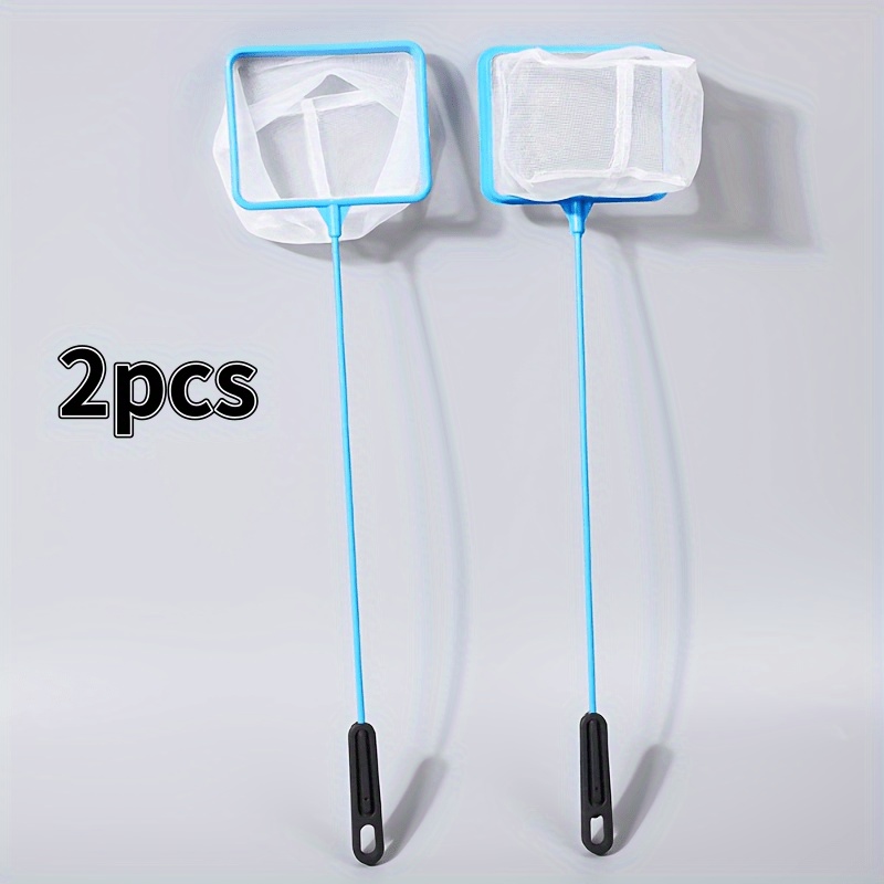 1pc/2pcs Large Blue Fish Net Fish Tank Aquarium Additions Outdoor Net Random Color