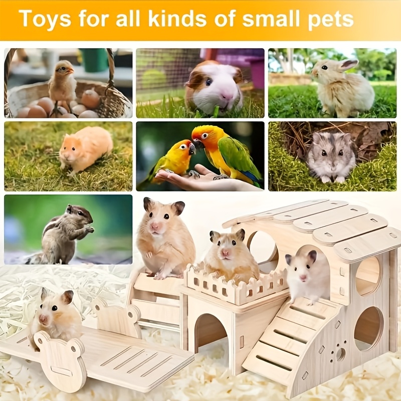 7-Piece Hamster Toy Set for Fun and Exercise