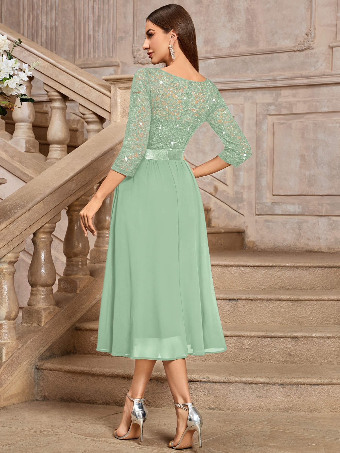 slim fit dress slacks Olive main image 0