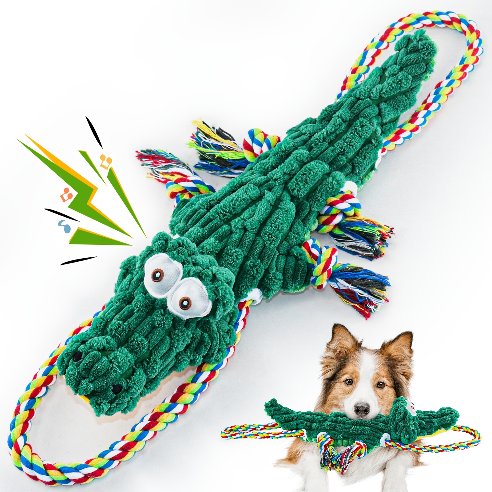 TEMU Large-sized Dog Biting Toy, With A Speaker, Can Clean Teeth, Suitable For Dogs That Like To Chew, Designed Interesting Way, Durable And Sturdy,