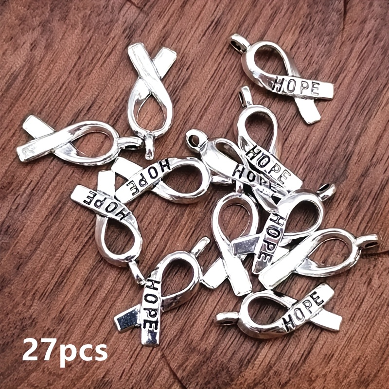 E-shop 27-teiliges "HOPE" Schleifen-Anhänger-Set, Schmuck-Ergänzungen im Bohemian-Stil, handgefertigtes Schmuckherstellungs-Armband, Halskette,