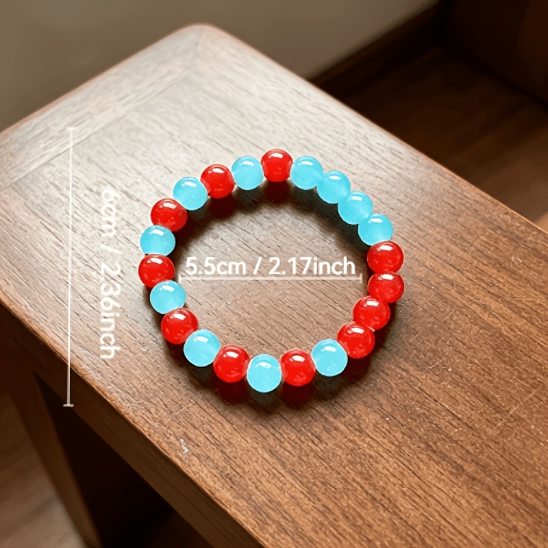 Vitality Red and Blue Contrast Bracelet