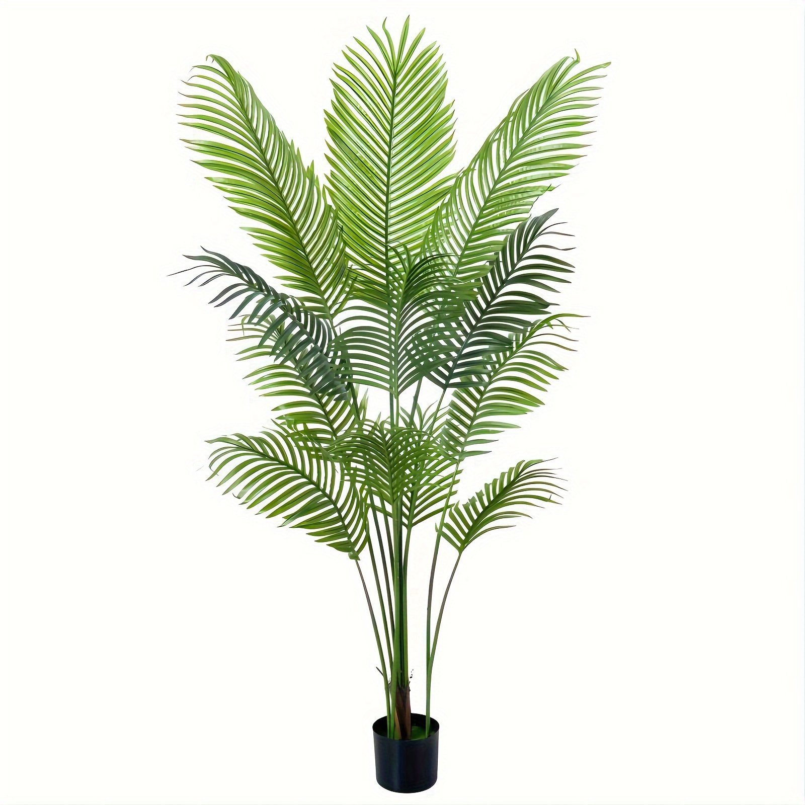 

1pc, 160cm/180cm Artificial Palm Plant Faux Plant, Fake Palm Tree With Green Leaves And Sturdy Pot For Indoor And Outdoor Modern Decoration Perfect Housewarming Gift