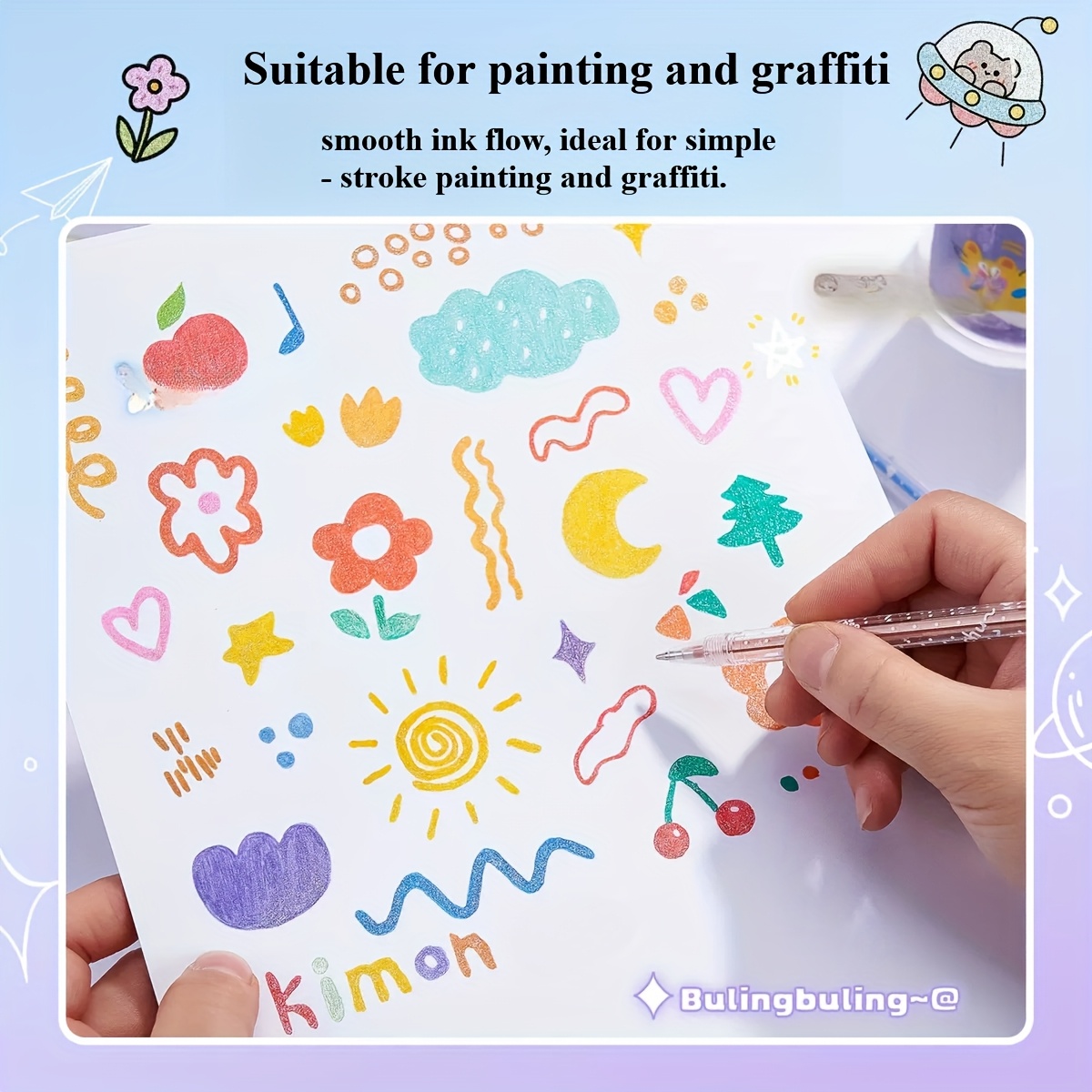 12 18 36 glitter gel pens 0mm medium point waterproof Temu