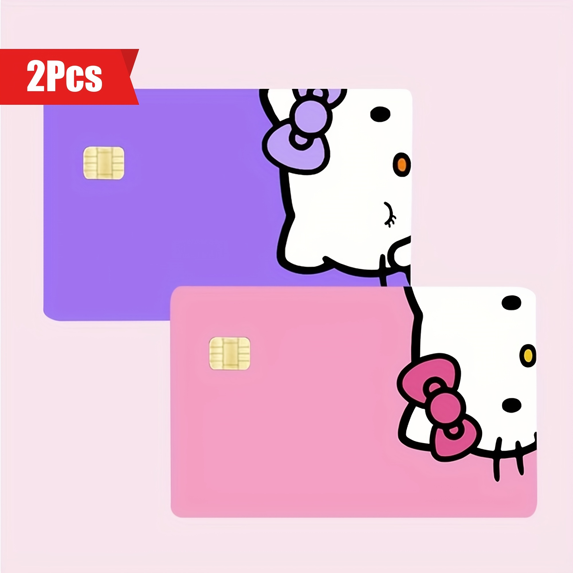 

Sanrio Hello Kitty 2-pack Vinyl Credit Card Sleeve - Removable Pvc Card Sleeve For Debit And Bank Cards