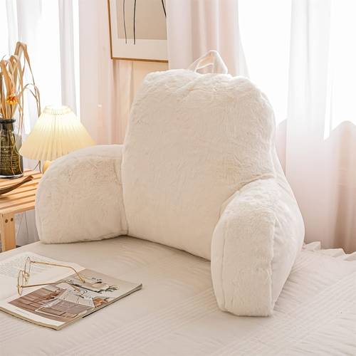 large adult back support pillow for bedside use armrest cushion for sitting in bed ideal for relaxation watching television or gaming