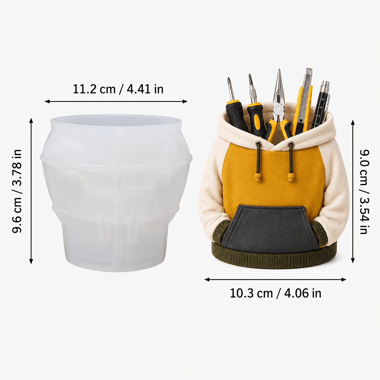 TEMU Moule en résine flexible et réutilisable de sweat-shirt à soi- | Moulage pour époxy, plâtre, , moules en silicone faits main pour mini-sweat à
