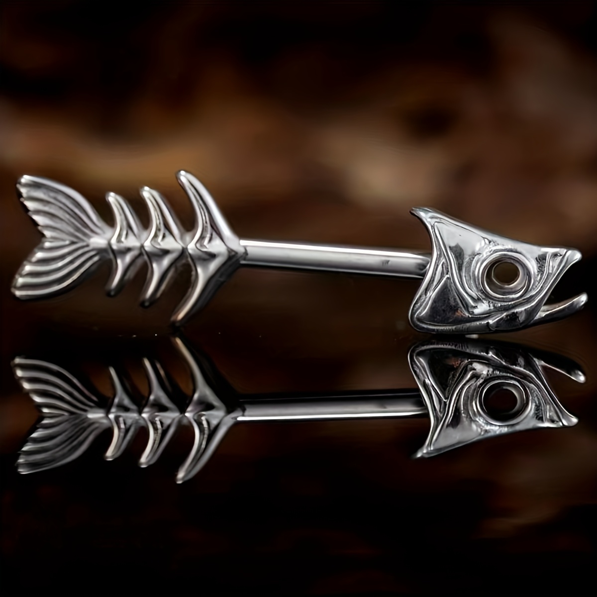 Detachable Fish Bone Keychain Car Key Bag Charm S26