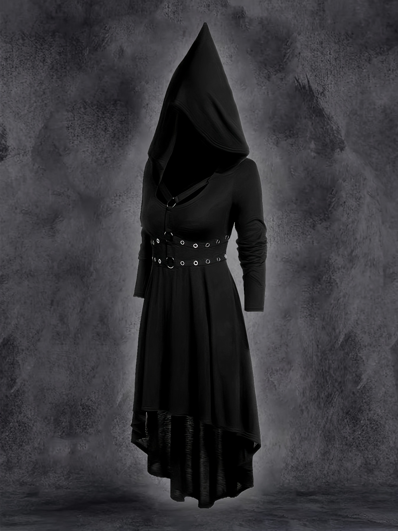 white christmas dresses Casual Minimal Goth Maxi Dress with Splits – SimpleModerne main image 0