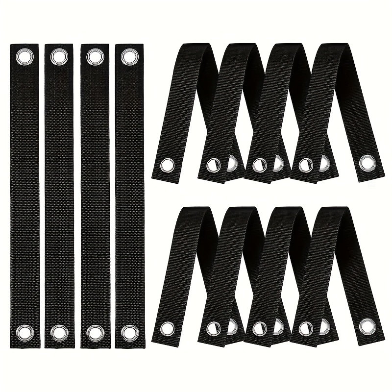 TEMU 10 Piezas de Correas Antiviento y Anticaída para Árboles, Correas de Soporte para Plantas, Cinturones de Seguridad Perforados, Correas de