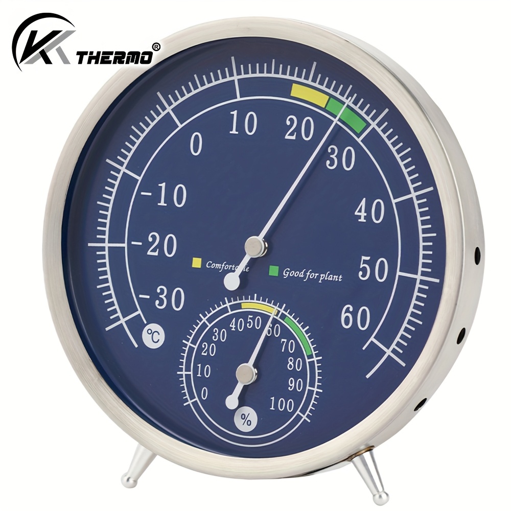 Image of 1pc, Indoor Hygrometer Thermometer, Premium Thermohygrometer, Temperature Monitor Measurement Tool, Home Supplies, Perfect Gift Idea For , Halloween Christmas New Year Birthday Gift, No Battery