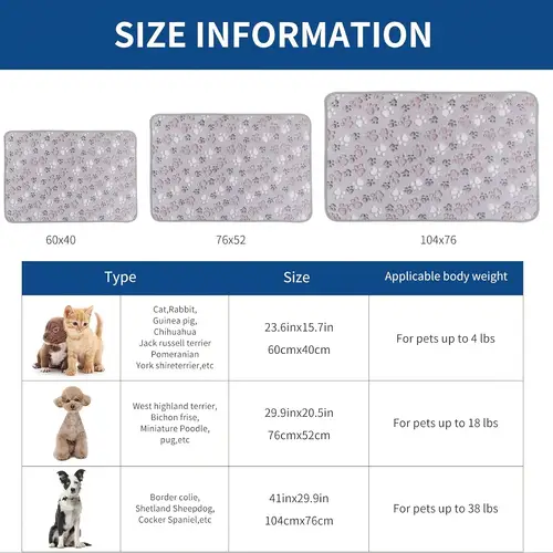 6 pack small dog blankets ultra soft warm pet cover for small and medium dogs with paw print fleece blanket