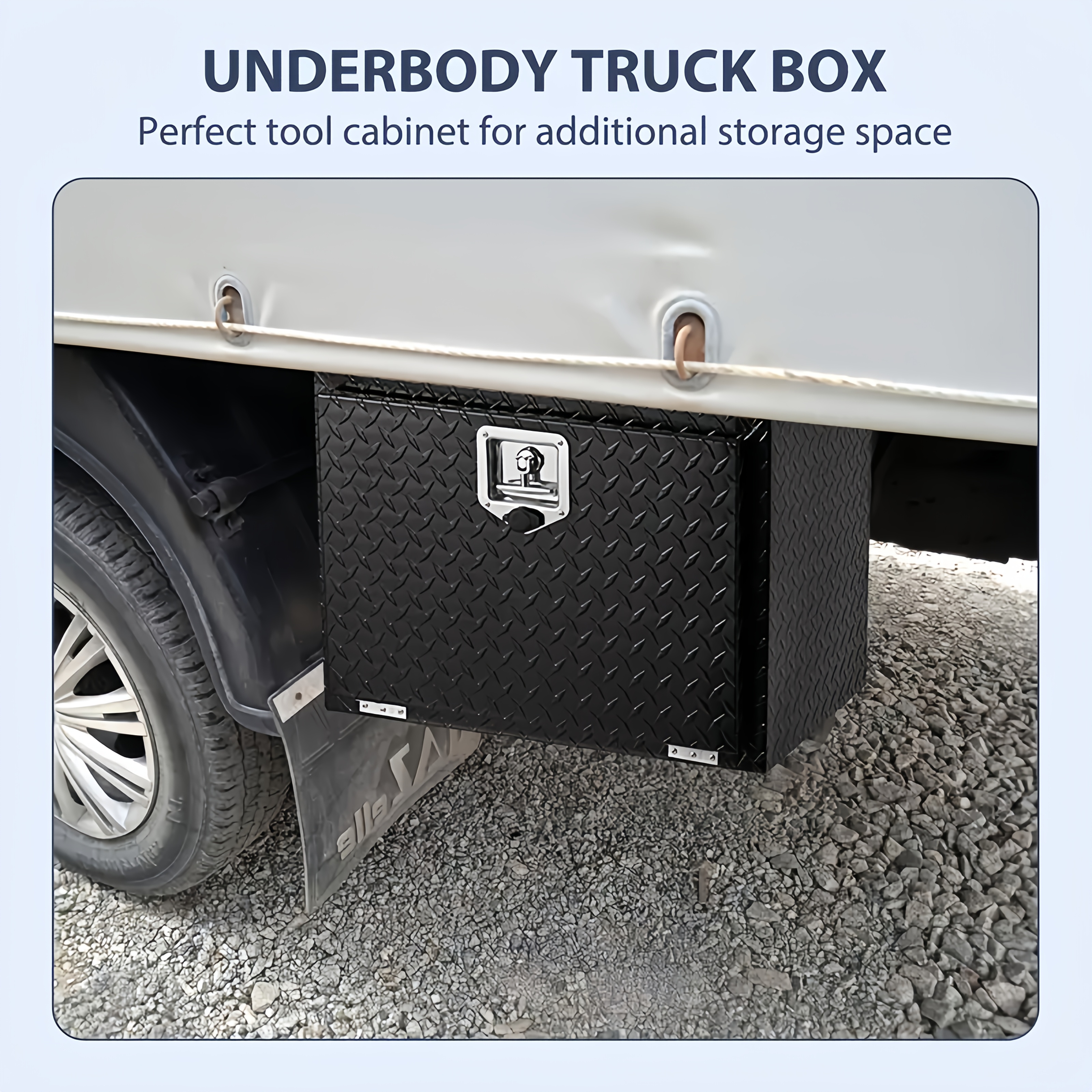 Heavy-Duty Aluminum Toolbox with Key Lock - Secure Locking Mechanism, Heavy-Duty Construction, Compatible with Trucks, SUVs, Cars, Motorcycles - Ideal for Garage, Workshop,  , Home Use - Durable Toolbox for Professionals & DIY Projects, Workshop Storage, Rugged Design, Sturdy Build, Utility Case, Suv Drivers