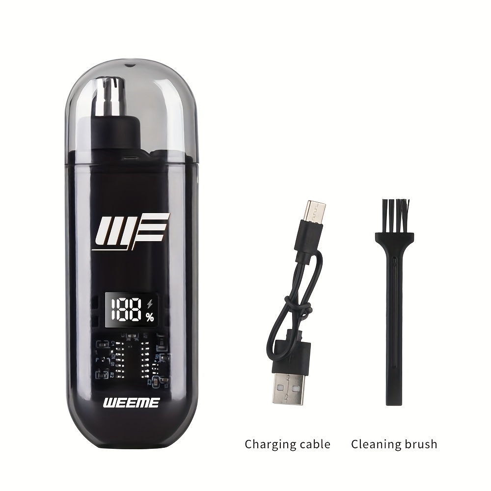 Image of Weeme A Professional Electric Nose And Ear Hair Trimmer, For You , Mini Portable Usb Rechargeable Stainless Steel Head Silent Motor Nose Hair Cleaner. Valentine's Day, Spring Festival, Lunar New Year