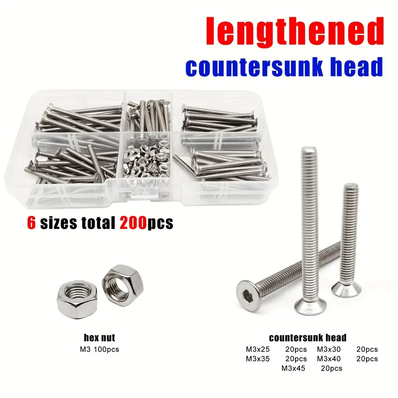 Screw M3x30 Socket Button Head Screws 304 Stainless Steel (Pack Of 100... M3 30mm - Foto 2