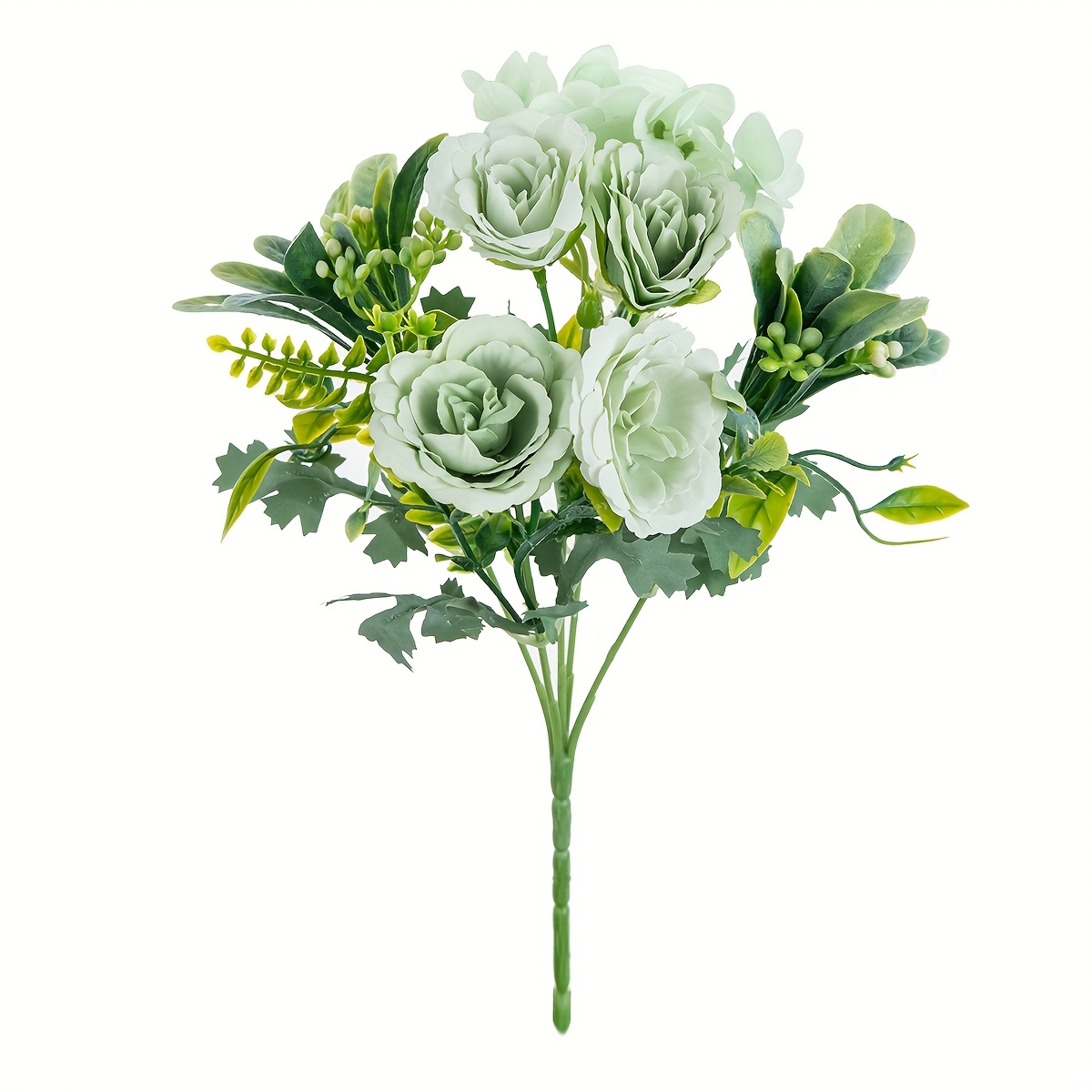 Image of 1pc Outdoor Simulated Rose, Anti Uv Real Touch, Suitable For Indoor Home, Outdoor Garden Window Sill Decoration , Summer, Autumn, , Graduation Season, , Mother's Day, Party Activities