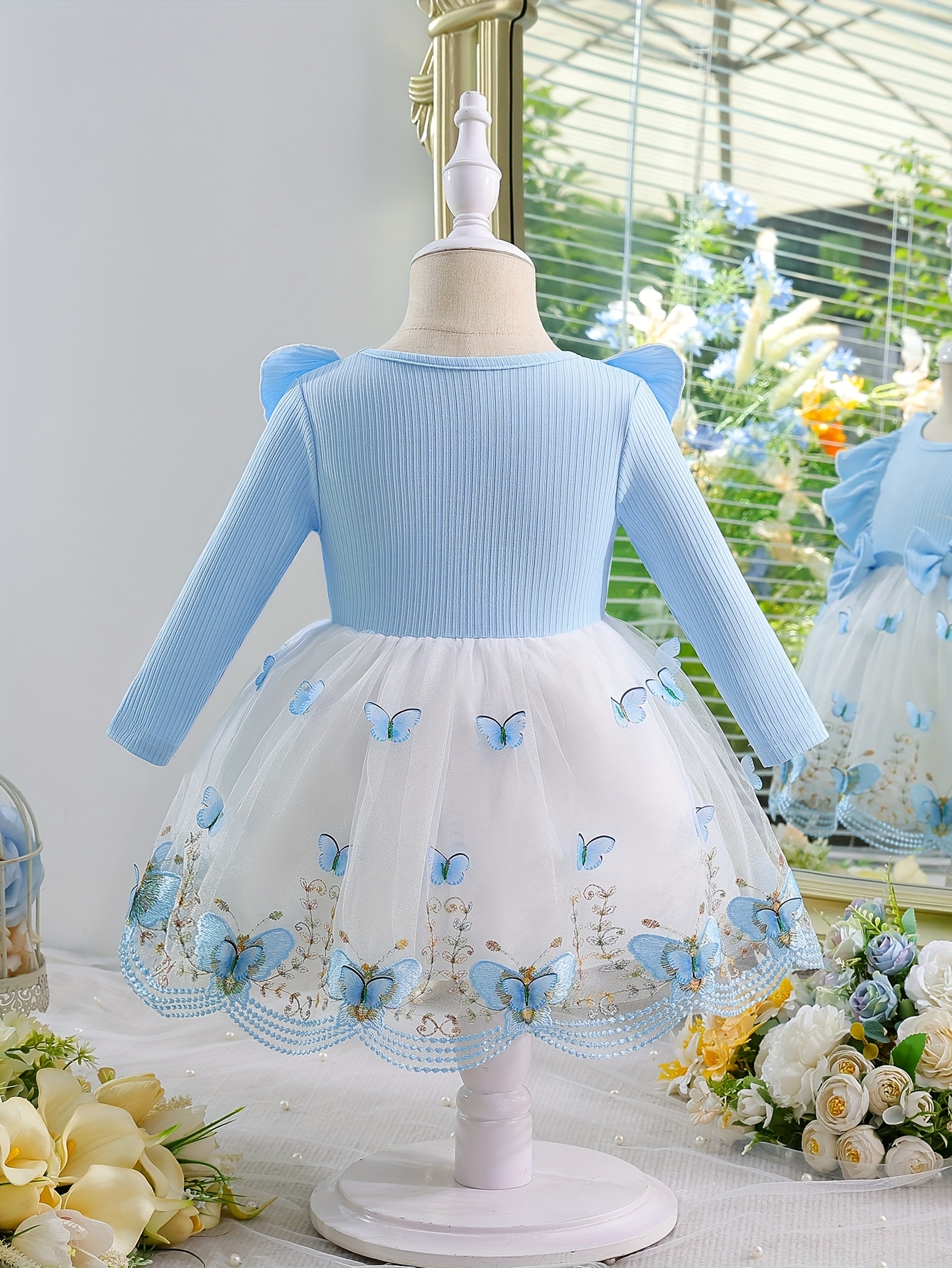 girls summer casual dress mesh skirt bow princess dress - Temu Oman