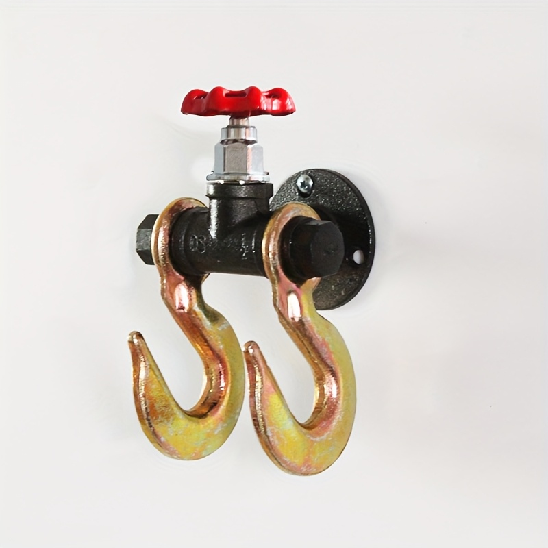 Image of An Industrial- Hook Coat Rack With A Vintage Design, Perfect For Showcasing Personality And . Suitable For Bedrooms, Living Rooms, Kitchens, Or