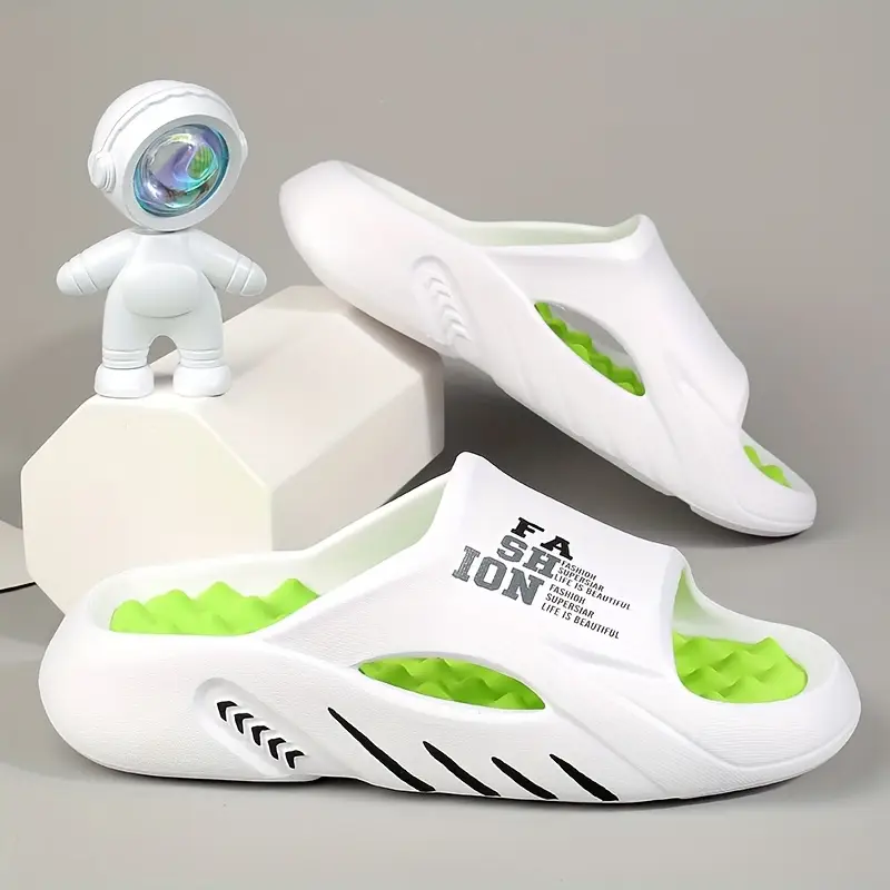 mens slippers 2024 and summer comfortable outsole outdoor casual eva slippers mens fashion cool slides anti slip wear resistant breathable all match couple slippers Product details 4