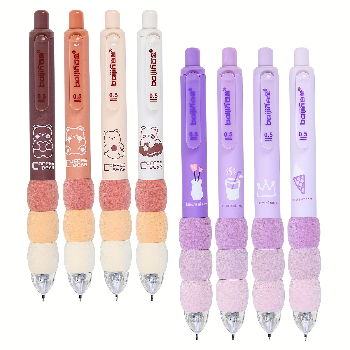 10 couleurs stylo à bille Kawaii Papeterie Mignon stylos nouveauté mignon Kawaii  stylo étudiant écriture gel stylos apprentissage fournitures de bureau