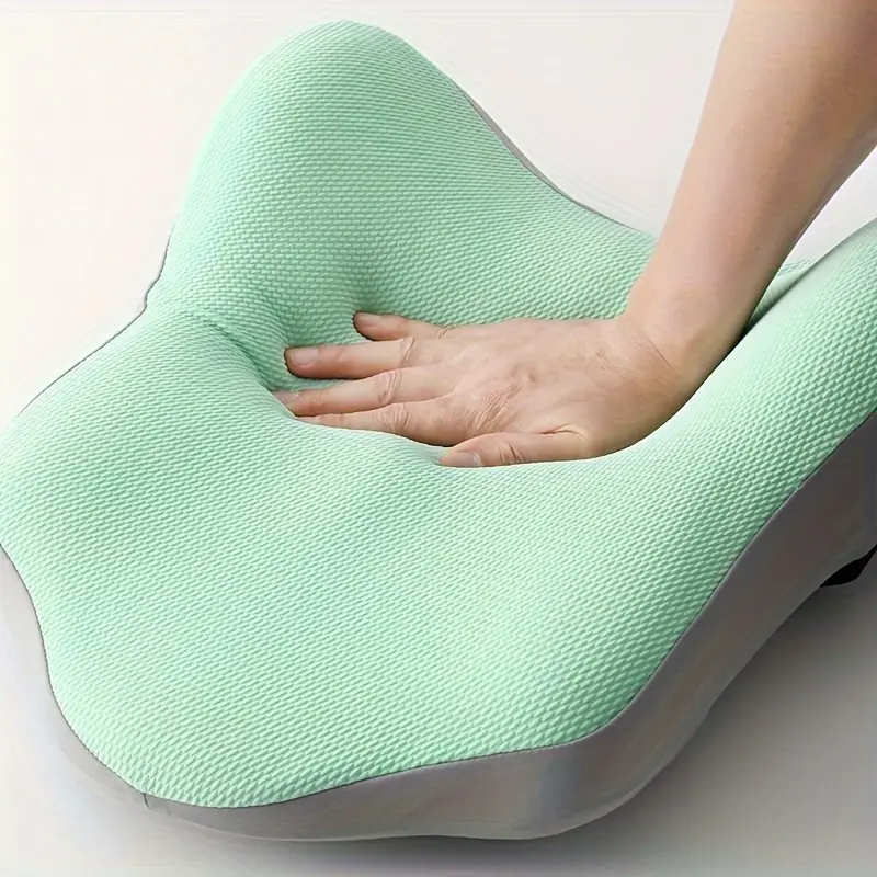 contemporary knit fabric memory foam lumbar support pillow for office chair and car space theme fade resistant zip closure adult back support cushion only Product details 4