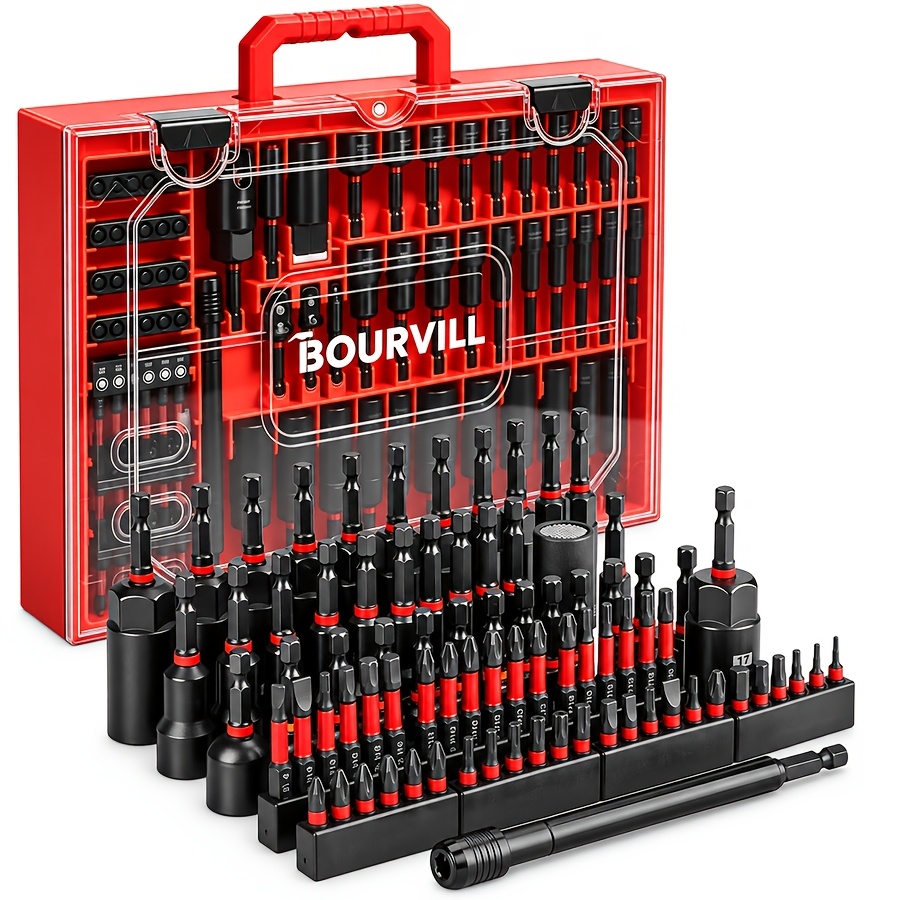 TEMU Impact Magnetic Socket Set, Compatible With Cordless Drills, Impact Screwdrivers, And Pneumatic Wrenches, Designed For Diy Enthusiasts,