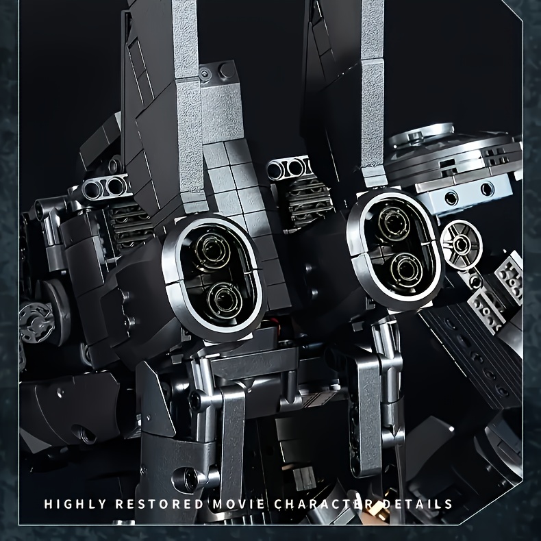 Robot Building Block Set - Articulated Action Figures, Model Collectible Display, Flexible Joints, Robot Themed Adult Toys Collectible Building Block Set, Birthday|Holiday Creative Gifts for Boys